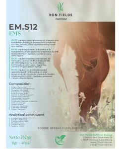 EM.S12 - Soutien naturel à la glycémie et au métabolisme chez le cheval, 250&nbsp;g